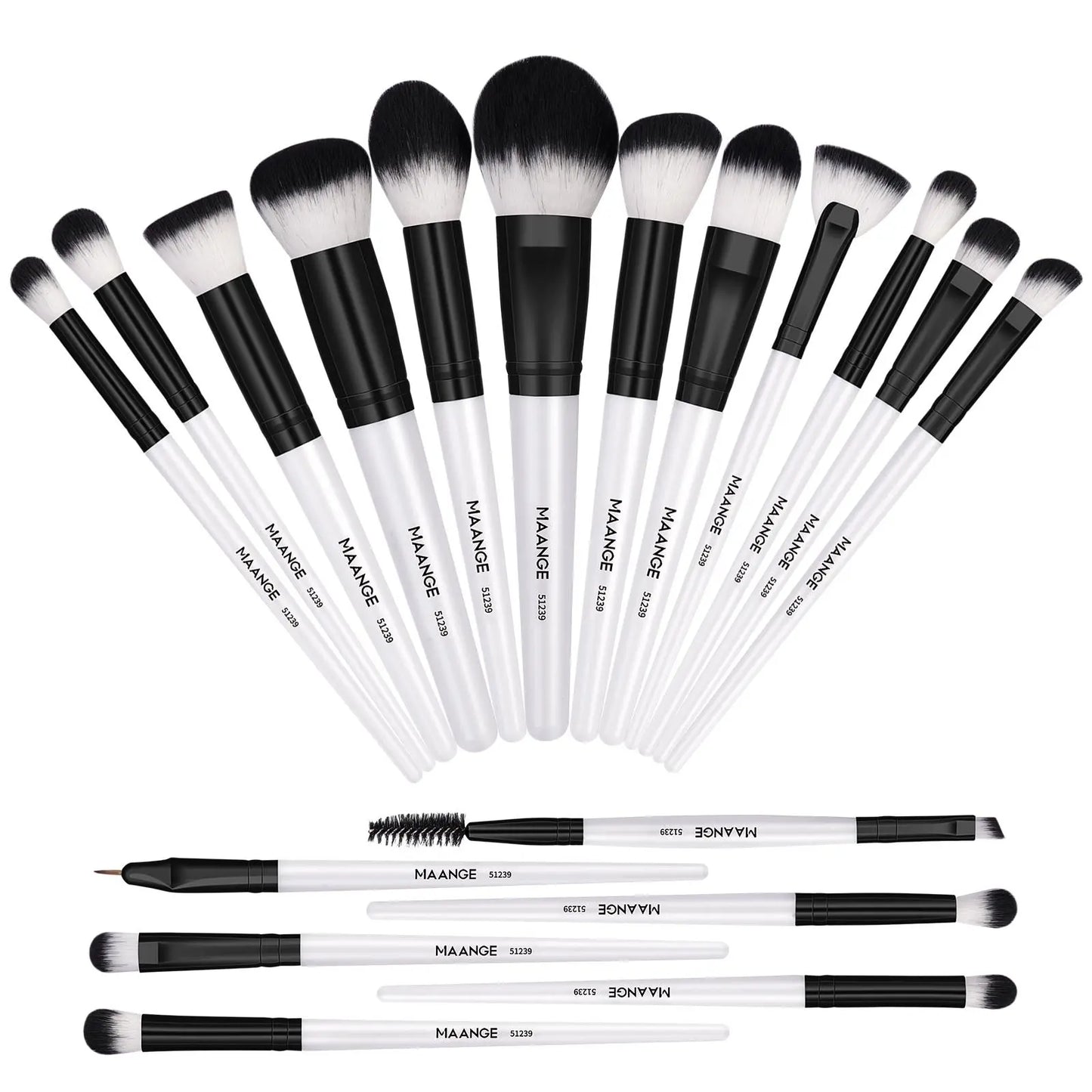 Spring Professional Makeup Brush Set, 18Pcs/Set Soft Bristled Makeup Brushes for Foundation, Powder, Concealer, Eye Shadow, Blush, Lip Balm, Portable Makeup Tools for Home and Travel, Great for Beginners, Mother'S Day Gift, Trending Products